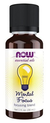 Смесь масел Mental Focus Oil Blend 1 жидкая унция масла Now Foods