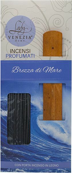 20 Bastoncini Incenso Profumati Brezza Di Mare Porta Incenso Legno hmj