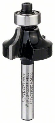 BOSCH Abrundfräser für Holz, 1/4