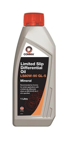 COMMA LS80W-90 GL-5 Limited Slip Differential Oil - 1 Litre - LS80W901L