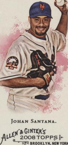 2008 Topps Allen & Ginter's - Johan Santana #150