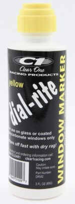 Dial-in Window Marker Yellow 3oz Dial-Rite