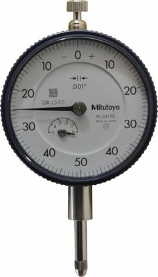 Mitutoyo 1/2'' Range, 0-50-0 Dial Reading, 0.001'' Grad Dial Drop Indicator 2-1...
