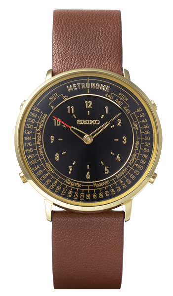 Pre-owned Seiko Metronome Watch Casual & Standard Line Collection 10 Colors Variations In Dark Brown
