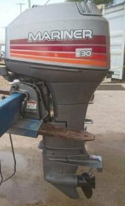 mariner tiller inch outboard 30hp steer elect start