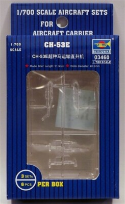 Trumpeter 3460 CH-53E Super Stallion Helicopter Set for 1/700 Scale Model Ships
