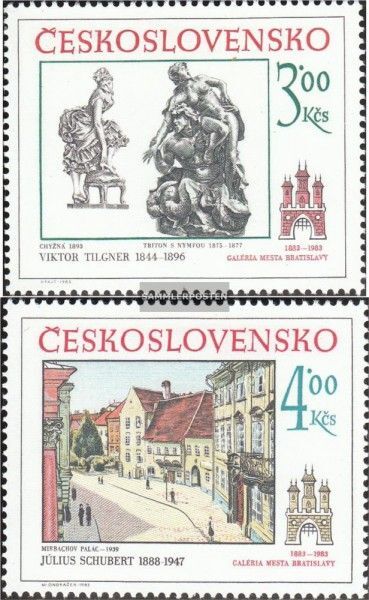 Tschechoslowakei 2733-2734 (Kompl.Ausg.) Postfrisch 1983 PreÃBurg