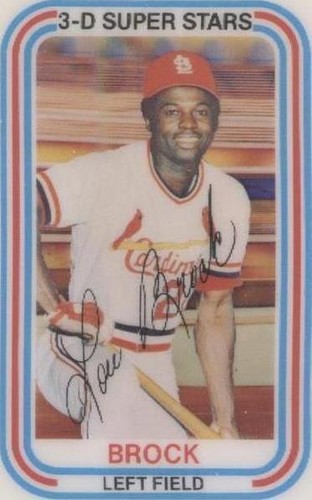 1976 Kellogg's 3-D Super Stars - Lou Brock #40