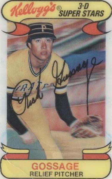1978 Kellogg's 3-D Super Stars - Rich Gossage #8