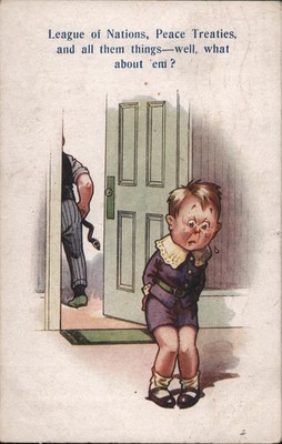 Spanking Man Spanks Boy with Belt 1921 Bamforth & Co. Vintage Postcard Post Card