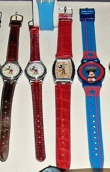 ?????? - 1940'S INGERSOLL MICKEY MOUSE WATCH LOT NEW BANDS.