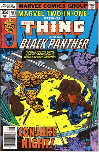 Marvel Two-In-One Comic Book #40 The Thing & Black Panther Marvel 1978 FINE Marvel Two-In-One Comic Book #40 The Thing & Black Panther Marvel 1978 FINE