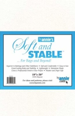 ByAnnie's Soft and Stable White Polyester Foam Stabilizer 18'' by 58''