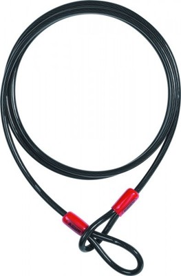 ABUS Cobra 8/200 Fahrradschloss-Schlaufenseil/kabel 200cm, 8 mm stark, Schwarz
