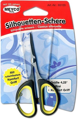 3D Schere Bastelschere Silhouettenschere filigran 10 cm