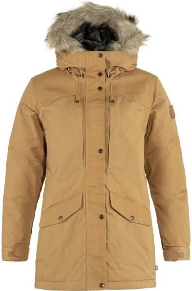 Pre-owned Fjall Raven Fjallraven Womens Singi Down Jacket Buckwheat Brown Size Large