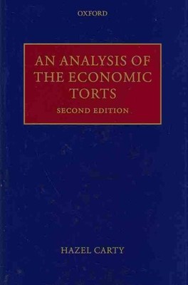 Analysis of the Economic Torts, Hardcover by Carty, Hazel, Brand New, Free P&...