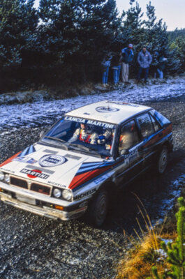 Mikael Ericsson Claes Bilstam, Lancia Delta WRC Rally 1988 Racing Old Photo 4