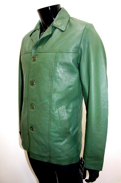 F$L NEU HERREN ECHT LAMMLEDER ECHTLEDER BLAZER KNÖPFE MANTEL JACKE KLASSISCH -MB16