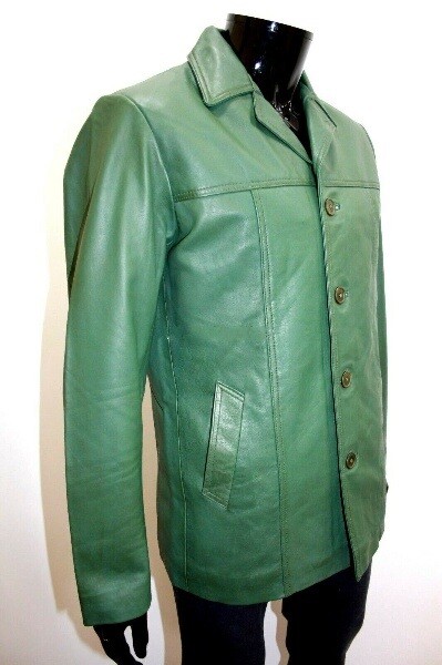 F$L NEU HERREN ECHT LAMMLEDER ECHTLEDER BLAZER KNÖPFE MANTEL JACKE KLASSISCH -MB16