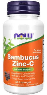 Now Foods Sambucus Zinc 60 леденцов
