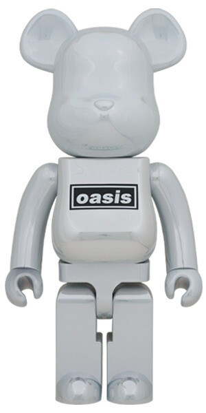 OASIS × BE@RBRICK 1000% BLACK CHROME Be@rbrick Oasis Black Rubber Coating 1000% Collectible