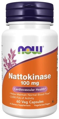 Now Foods Наттокиназа 100 мг 60 растительных капсул