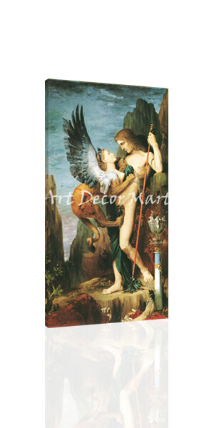 Oedipus And The Sphinx-Gustave Moreau - GICLEE ART PRINT 12 x 24 Many Sizes