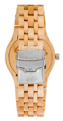 Pre-owned Tense Yukon Maple Watch - Model J5200m - Natural Wood Timepiece