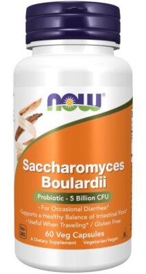 Now Foods Saccharomyces Boulardii 60 капсул растительного масла