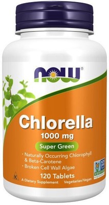 Now Foods Хлорелла 1000 мг 120 таблеток