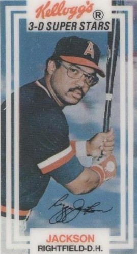 1983 Kellogg's 3-D Super Stars - Reggie Jackson #3