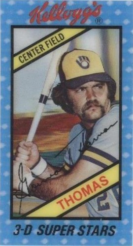 1980 Kellogg's 3-D Super Stars - Gorman Thomas #11