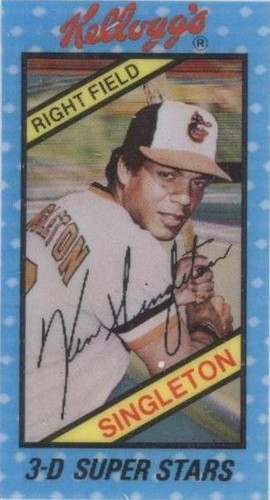 1980 Kellogg's 3-D Super Stars - Ken Singleton #30