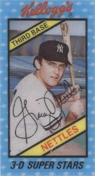 1980 Kellogg's 3-D Super Stars - Graig Nettles #18