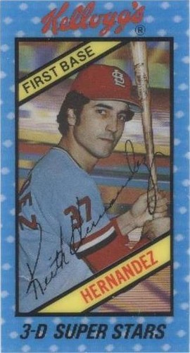 1980 Kellogg's 3-D Super Stars - Keith Hernandez #43
