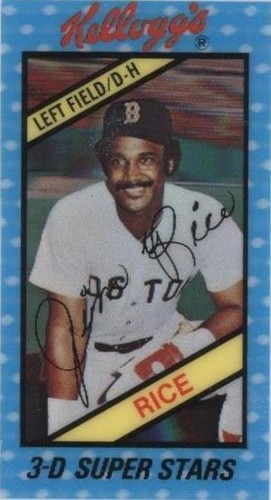 1980 Kellogg's 3-D Super Stars - Jim Rice #44