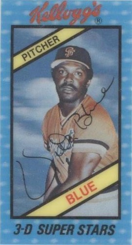 1980 Kellogg's 3-D Super Stars - Vida Blue #42