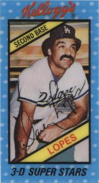 Kellogg's 1980 3-D Super Stars - Davey Lopes #29
