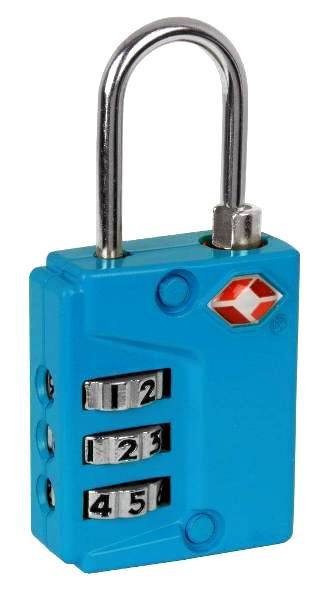IVATION! 3 Dial Combination TSA Approved Luggage lock (With Instant Alert Red)