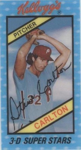 1980 Kellogg's 3-D Super Stars - Steve Carlton #14