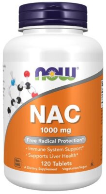 Now Foods NAC (N-ацетилцистеин) 1000 мг, 120 таблеток