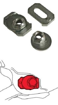 SPC FRONT FORD ADJ CAM NUT CAMBER CASTER KIT SET 86250 (1 SIDE)