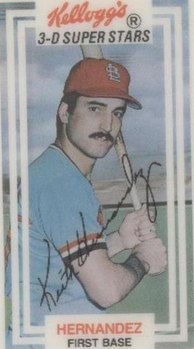 1983 Kellogg's 3-D Super Stars - Keith Hernandez #49