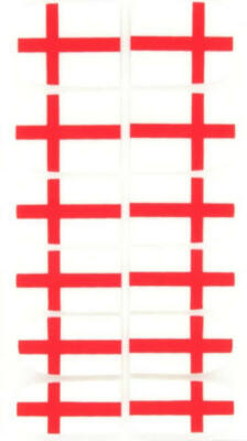 England nail decals Self Adhesive (x10)