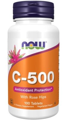 Now Foods Витамин C-500 с шиповником 100 таблеток