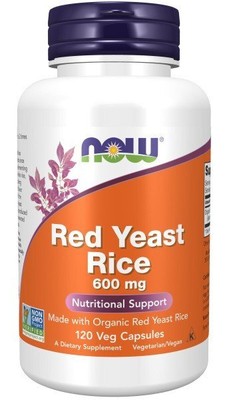 Красный дрожжевой рис Now Foods, 600 мг, 120 капсул