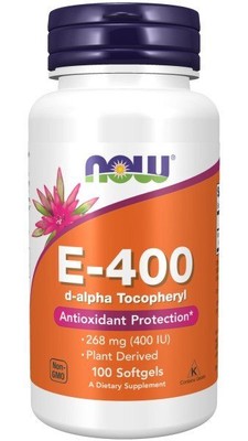 Now Foods E-400 МЕ в 100 мягких гелях