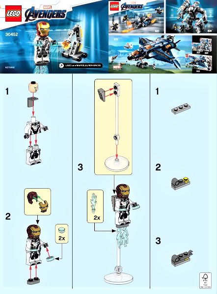 LEGO&reg; Avengers: Endgame IRON MAN and DUM-E polybag (30452) *NEW Sealed Polybag*