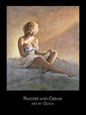 Olivia Peaches and Cream Poster featuring Rhonda Ridley New